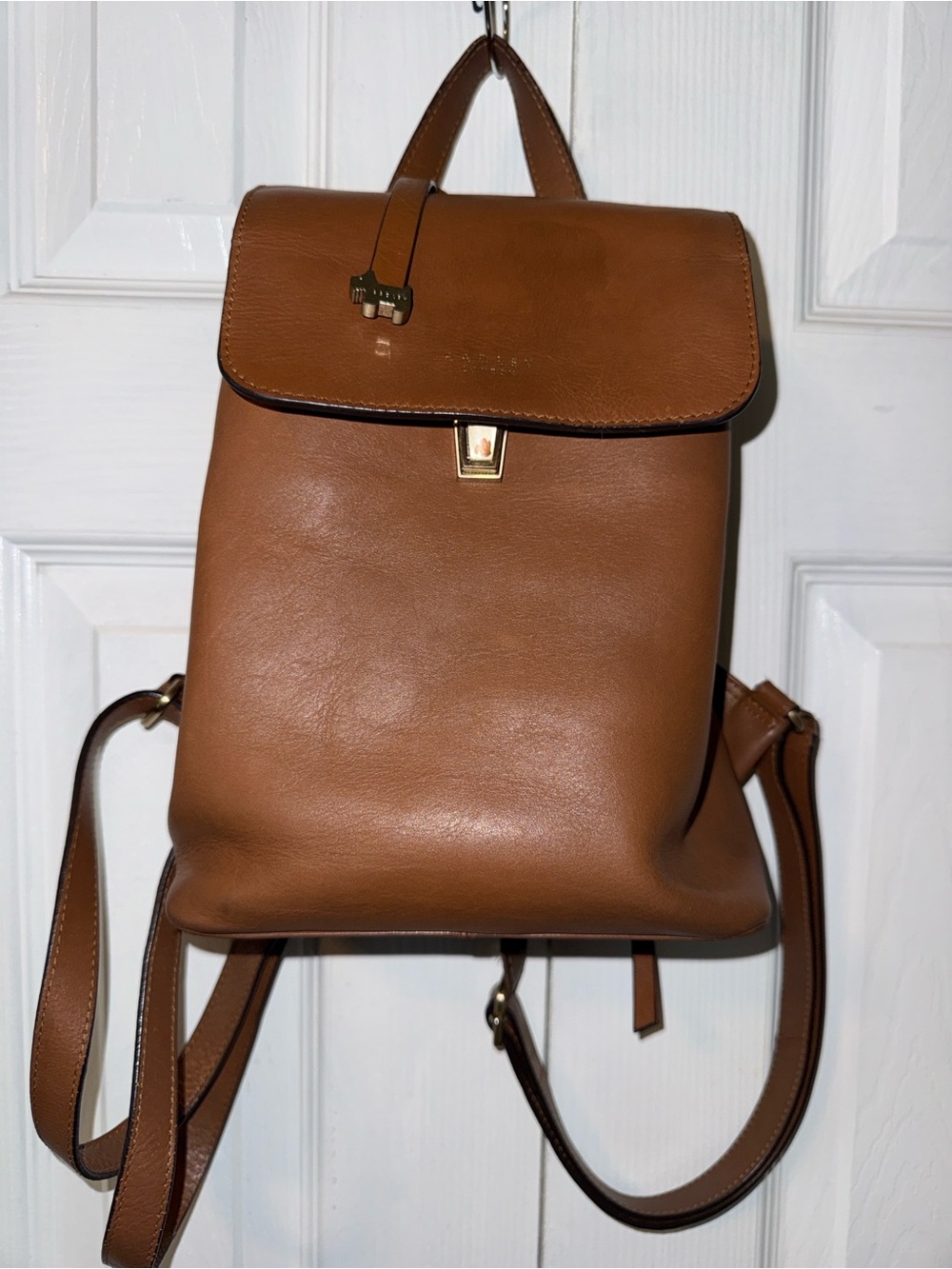 Radley London Leather Flapover Backpack